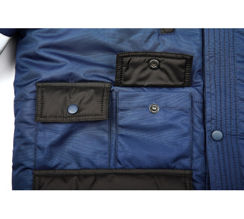 Костюм зимний Беркут (Таслан) п/к, темно-синий/черный