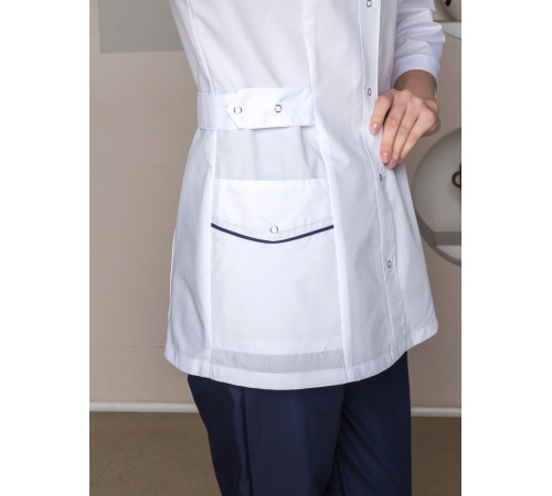 Костюм женский Орхидея (тк.ТиСи), белый/т.синий