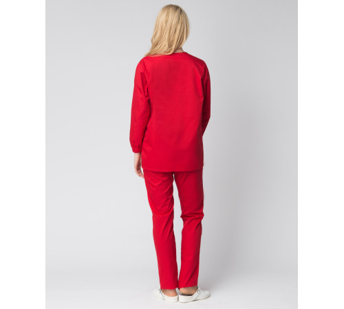 Женский костюм ХАССП-Стандарт (ткань Оптима, 160), красный