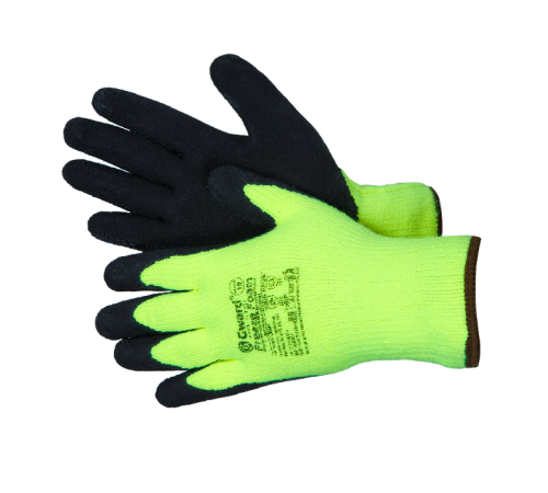 Перчатки Gward Freeze Foam из акриловой пряжи с начесом + вспенен. латекс, L5004