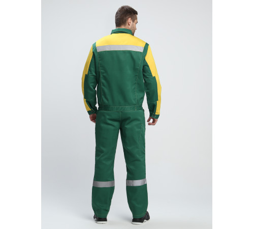 Костюм Сфера NEW (тк.Смесовая,210) п/к, зеленый/желтый