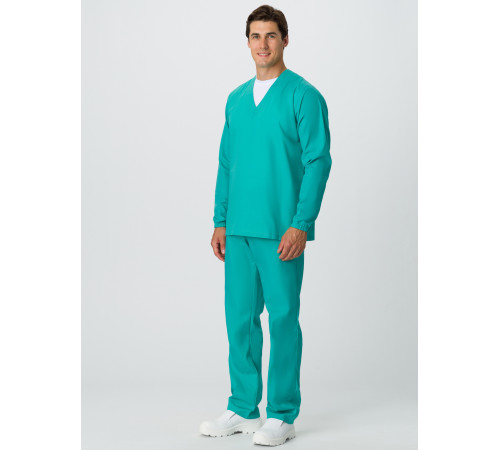 Мужской костюм ХАССП-База (ткань ТиСи, 120), бирюзовый
