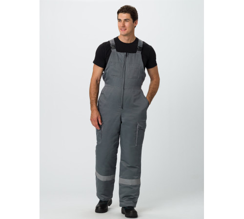 Костюм зимний Титан (тк.Смесовая,210) п/к, серый/св.серый