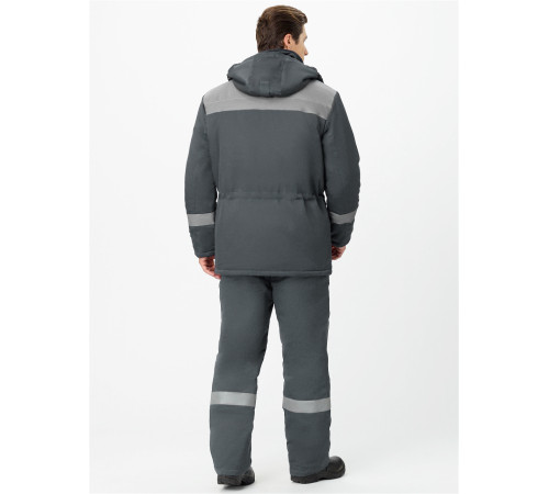 Костюм зимний Титан (тк.Смесовая,210) п/к, серый/св.серый