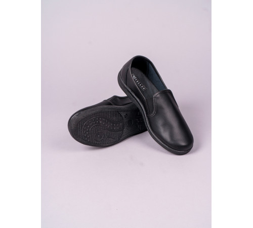 Туфли мужские нат.кожа ПВХ, черный