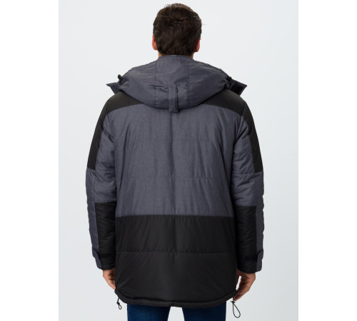 Куртка зимняя Премиум CH (тк.Мембрана), т.серый меланж/черный