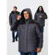 Куртка зимняя Премиум CH (тк.Мембрана), т.серый меланж/черный