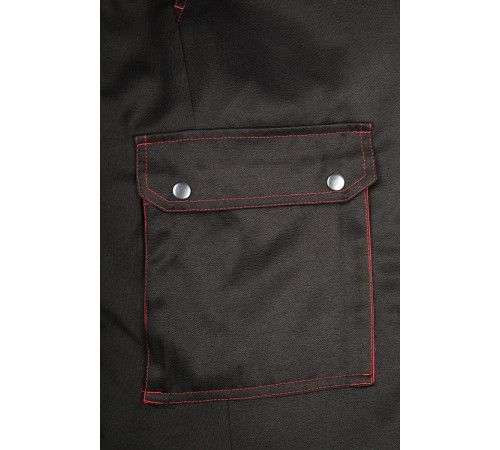 Костюм зимний Титан (Смесовая, 210) п/к, черный/красный