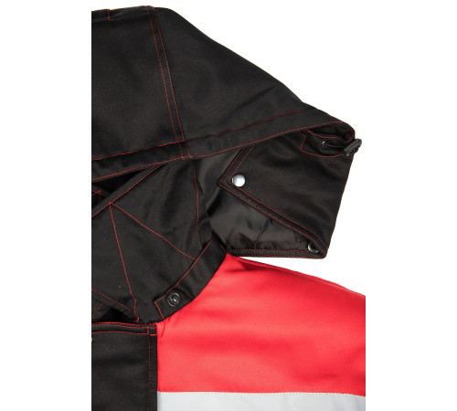 Костюм зимний Титан (Смесовая, 210) п/к, черный/красный