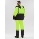 Костюм зимний Дорожник-Сигнал (тк.Смесовая,210) п/к, лимонный/черный