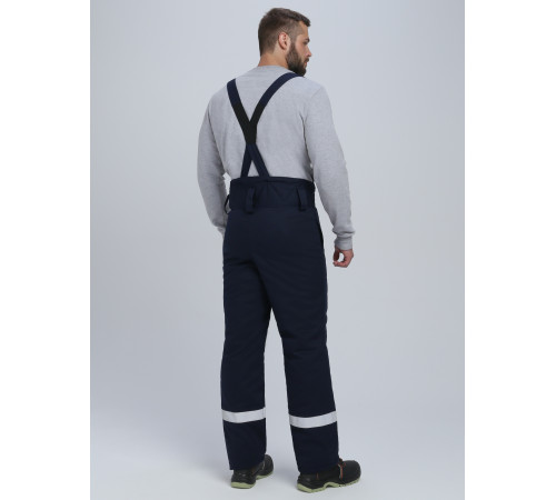 Костюм сварщика зимний Велд-СОП 1 кл.защиты (тк.Хлопок ОП,350) брюки, т.синий/красный
