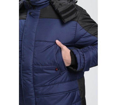 Куртка зимняя Европа (Дюспо), темно-синий/черный