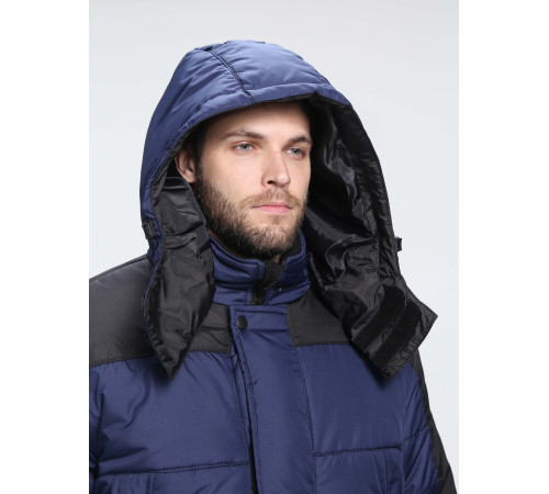 Куртка зимняя Европа (Дюспо), темно-синий/черный