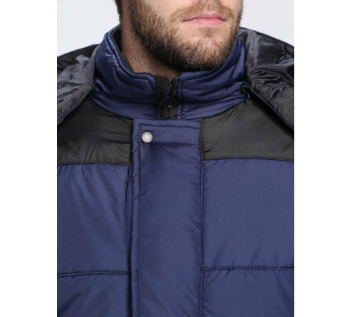 Куртка зимняя Европа (Дюспо), темно-синий/черный