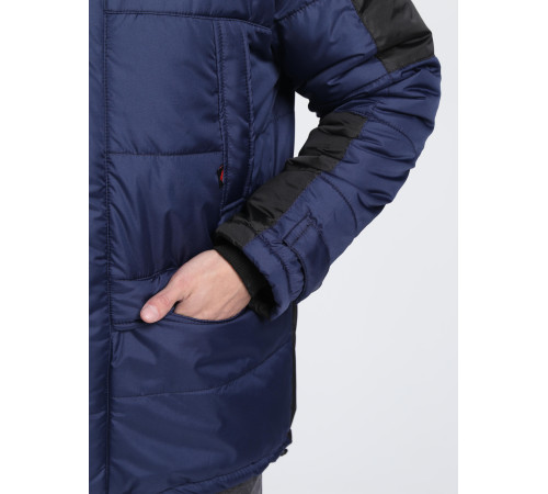 Куртка зимняя Европа (Дюспо), темно-синий/черный