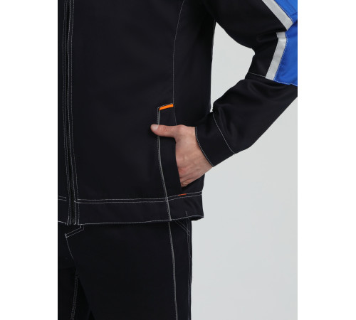 Костюм Джет IMP (тк.Саржа,320) п/к, т.синий/васильковый