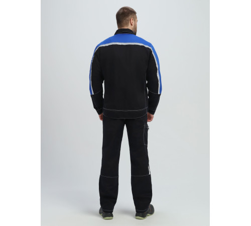 Костюм Джет IMP (тк.Саржа,320) п/к, т.синий/васильковый