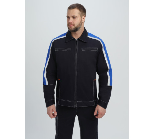 Костюм Джет IMP (тк.Саржа,320) п/к, т.синий/васильковый