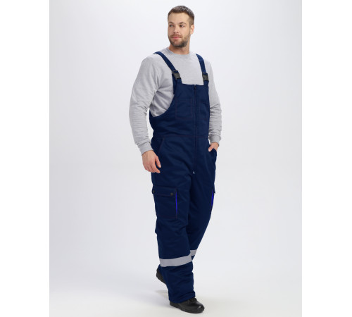 Костюм зимний Титан-Ультра CH (тк.Смесовая,240) п/к, т.синий/васильковый