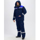 Костюм зимний Титан-Ультра CH (тк.Смесовая,240) п/к, т.синий/васильковый