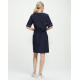 Халат женский Стелла (тк.ТиСи), т.синий/белый