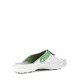 Сабо женские нат.кожа Комфорт ПВХ, белый/зеленый