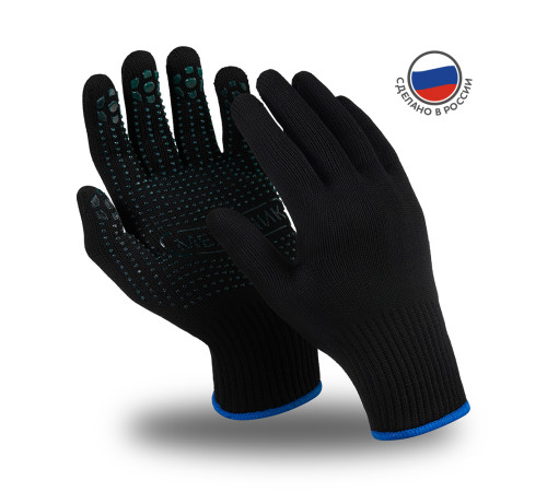 Перчатки Manipula Specialist® Механик Блэк (нейлон/хлопок+ПВХ), MG-114