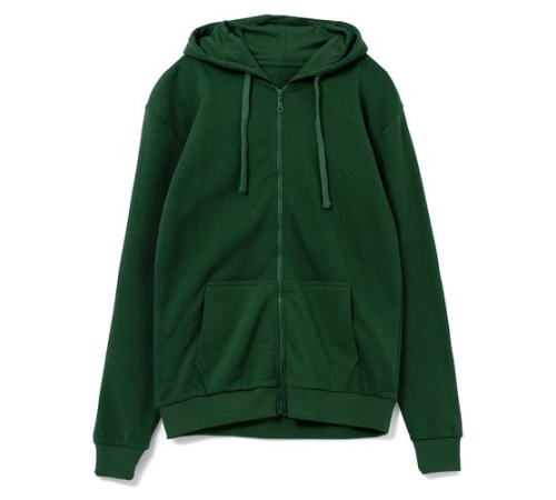 Толстовка на молнии с капюшоном Siverga Heavy 2.0, темно-зеленый