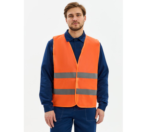 Жилет сигнальный ProfLine Base (тк.Полиэфир,60), оранжевый