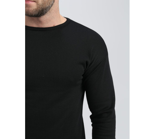 Белье трикотажное с начесом (тк.Трикотаж,205), черный