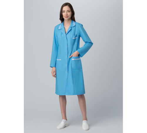 Халат женский Стандарт (тк.ТиСи), голубой