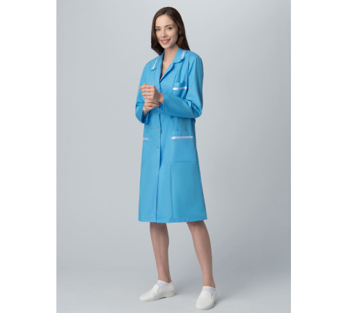 Халат женский Стандарт (тк.ТиСи), голубой