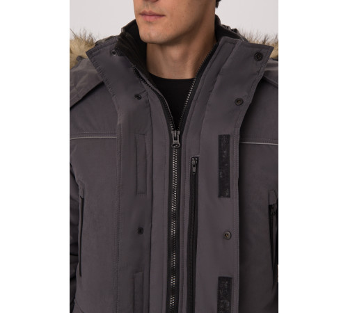 Куртка зимняя Аляска-Люкс (тк.Карелия), серый