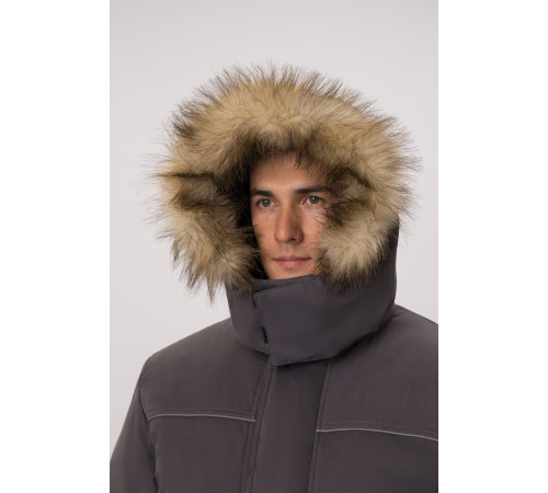 Куртка зимняя Аляска-Люкс (тк.Карелия), серый