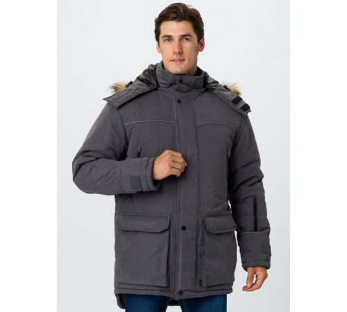 Куртка зимняя Аляска-Люкс (тк.Карелия), серый