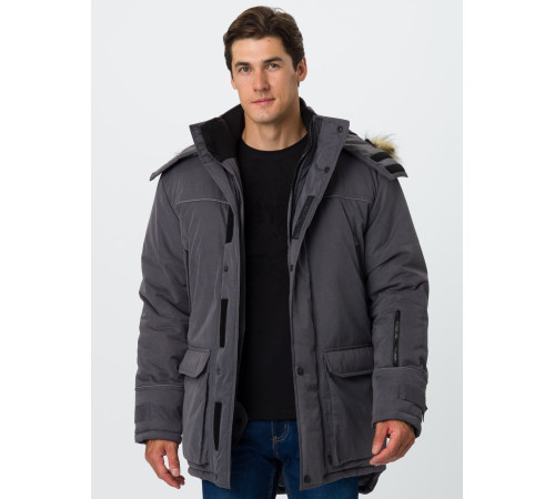 Куртка зимняя Аляска-Люкс (тк.Карелия), серый