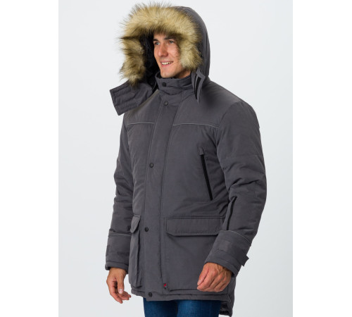 Куртка зимняя Аляска-Люкс (тк.Карелия), серый