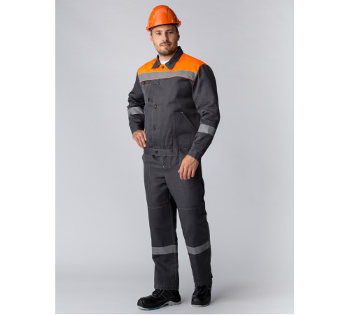 Костюм Легион-2 СОП (тк.Смесовая,210) п/к, т.серый/оранжевый