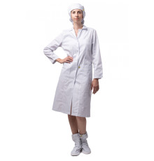 Халат женский Антистатика М-102 тип D, белый