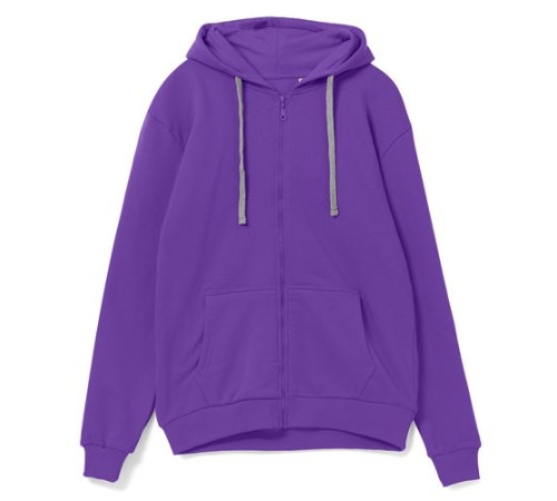 Толстовка на молнии с капюшоном Siverga Heavy 2.0, фиолетовый