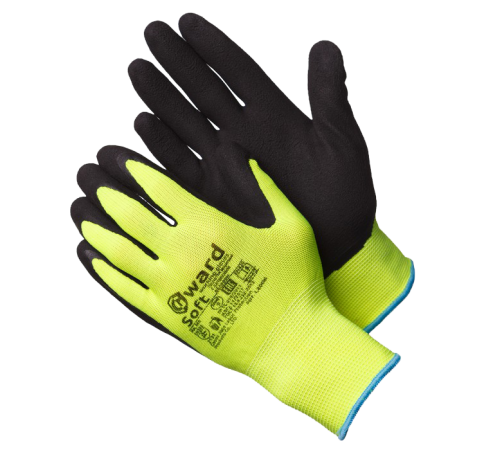 Перчатки Gward Soft нейлоновые со вспененным латексным покрытием, L2006