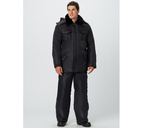 Костюм зимний для Охранника (тк.Оксфорд) п/к, черный