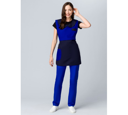 Фартук-сарафан Монро (тк.ТиСи), т.синий/васильковый