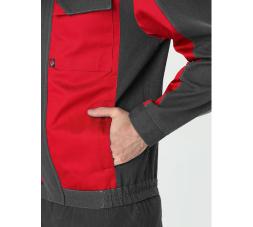 Костюм Вираж-1 IMP (тк.Смесовая,260) брюки, т.серый/красный Костюм Вираж-1 IMP (тк.Смесовая,260) брюки, т.серый/красный
