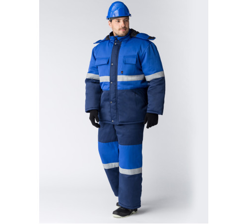 Костюм зимний Профи-Норд IMP (тк.Смесовая,240) п/к, т.синий/васильковый