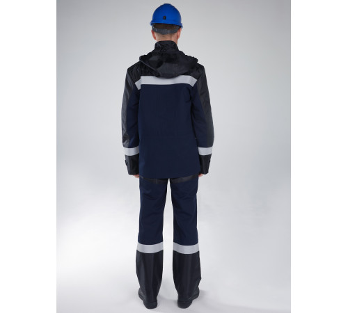 Костюм антистатический Эксперт-Ойл НМВО (тк.Смесовая,255/Оксфорд) п/к, т.синий/черный