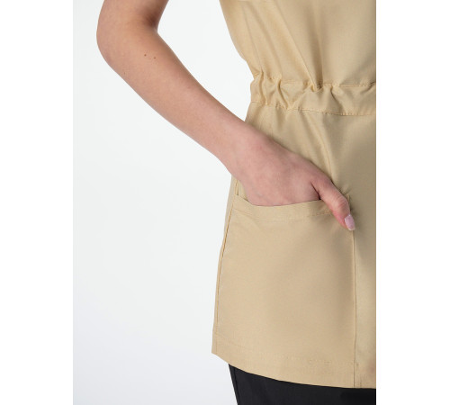 Костюм женский Симпл-001 (тк.Смесовая,120) MedLine, черный/бежевый