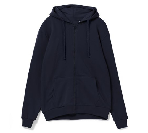 Толстовка на молнии с капюшоном Siverga 2.0, темно-синий