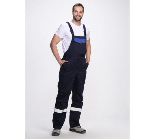 Костюм Фаворит-2 СОП усиленный IMP (тк.Смесовая,210) п/к, т.синий/васильковый/красный