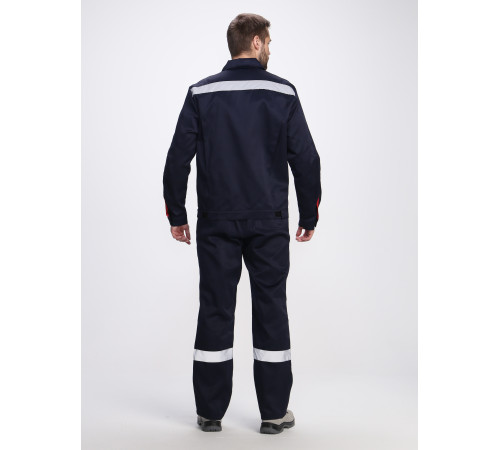 Костюм Фаворит-2 СОП усиленный IMP (тк.Смесовая,210) п/к, т.синий/васильковый/красный